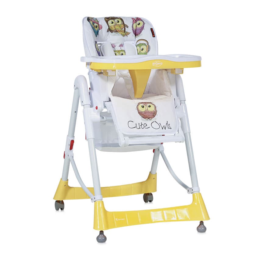 Lorelli Bebi stolica Primo Yellow Cute Owls