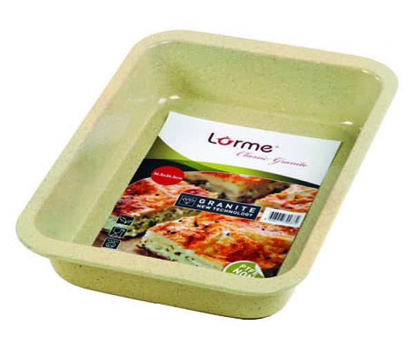 Lorme Basic tepsija četvrtasta granit