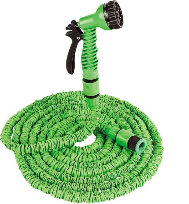 Rastegljivo baštensko crevo sa prskalicom i konektorom 7.5-22.5m FC7522