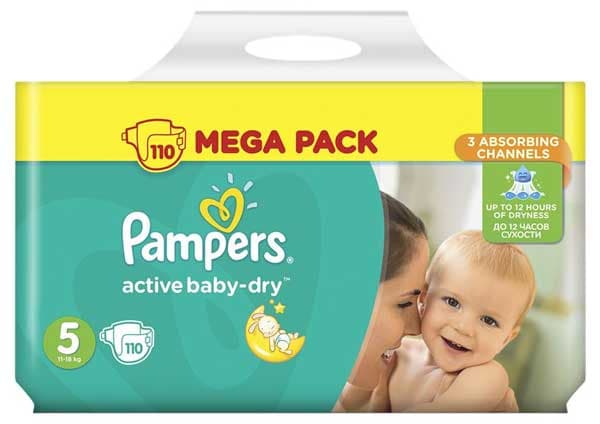Pelene Pampers Active MB 5 Junior 11-18kg 110 kom.