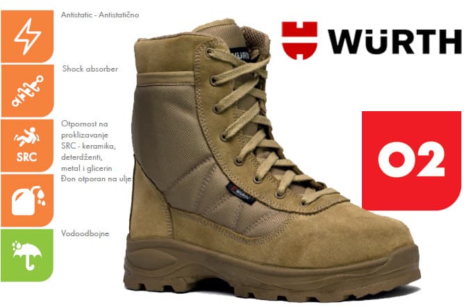 Radna čizma Camel O2 oker vel. 39