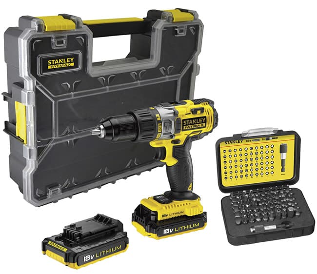 Akumulatorska udarna bušilica Stanley FatMax FMCK625D2A Sa priborom