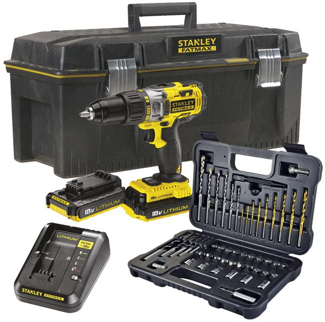 Akumulatorska udarna bušilica Stanley FatMax FMCK625PR23 Sa kutijom i priborom