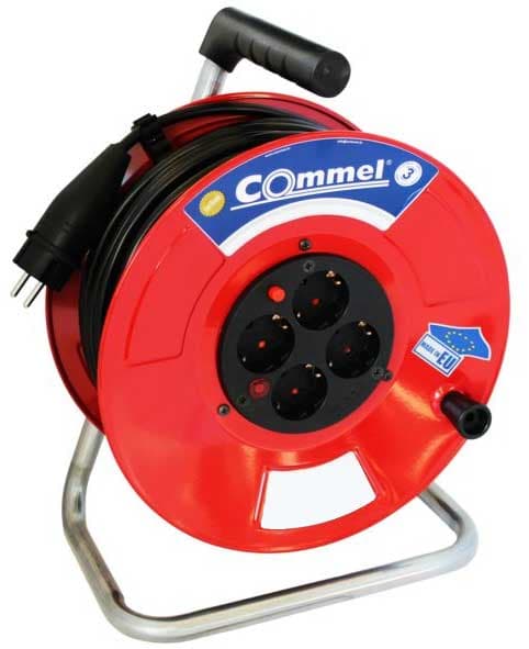Commel Produžni kabl na metalnoj motalici monofazni 50m 3G1.5 C0927