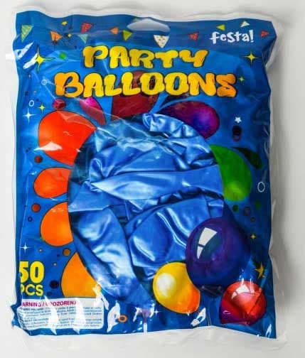 Festo classic Baloni 50 komada Plava Pearl 710624