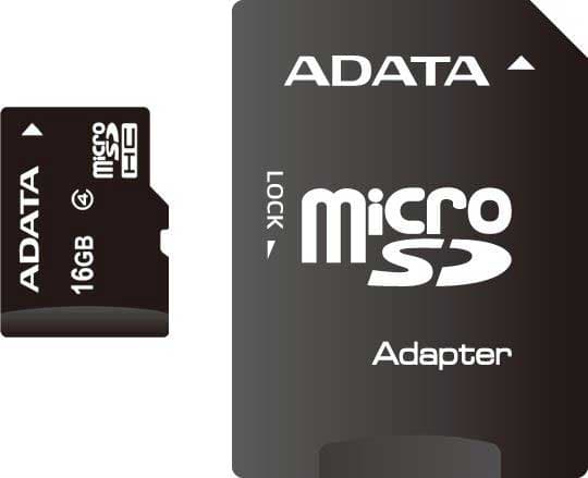 AData micro SDHC Memorijska kartica sa adapterom 16GB AUSDH16GCL4-RA1