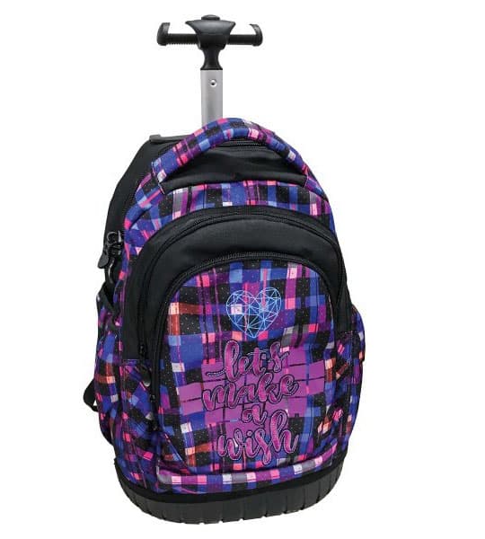 Play Školski ranac sa točkićima Trolley - Lets Make A Wish