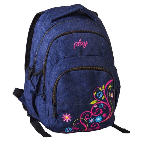 Školski ranac Play Exa - Flower Jeans