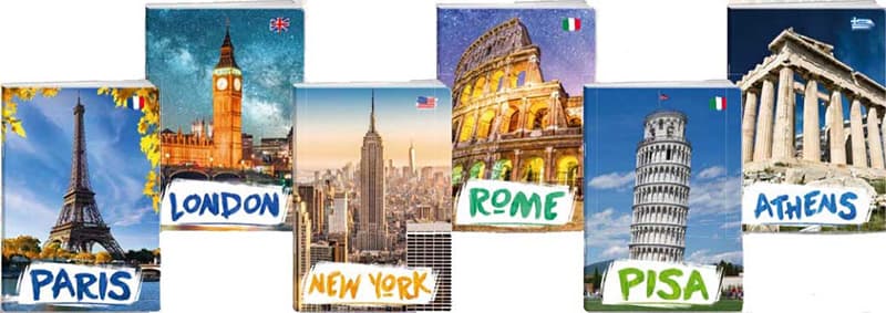 Sveske A5 format - blanko - 10 komada - City By Day