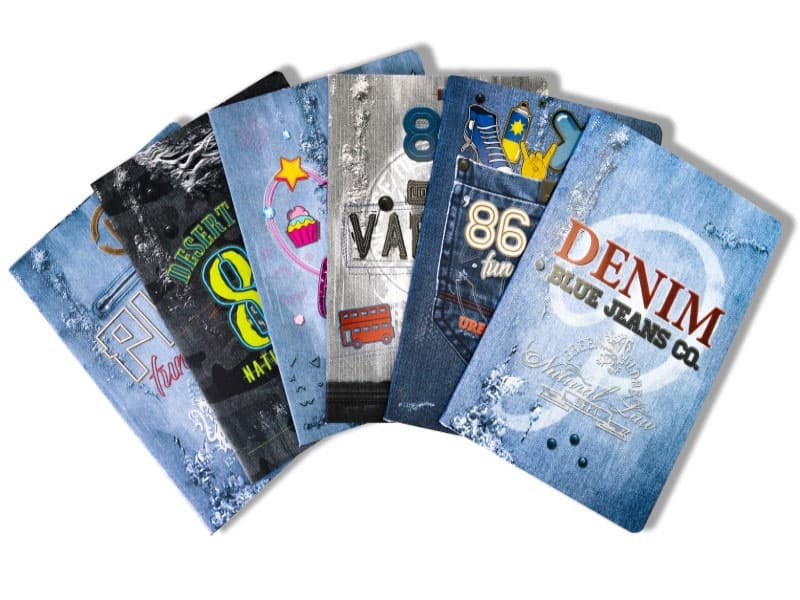 Male sveske bez linijature - pakovanje 10 komada Denim