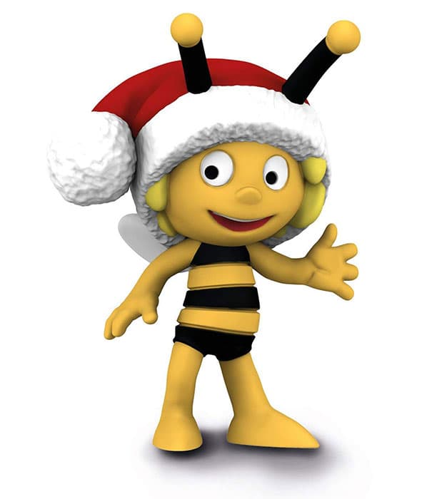 Schleich figurice Pčelica Maja sa novogodišnjom kapom 27007