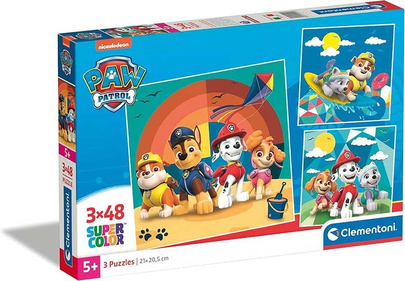 Puzzle slagalice za decu 3x48 delova Patrolne šape Clementoni 25291