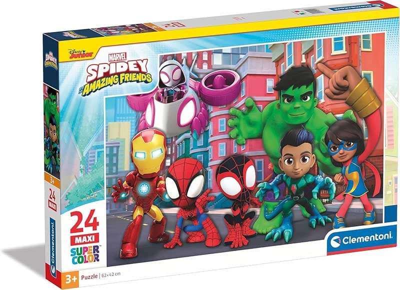 Puzzle slagalice za decu 24 maxi dela Spidey And His Amazing Friends Clementoni 24249