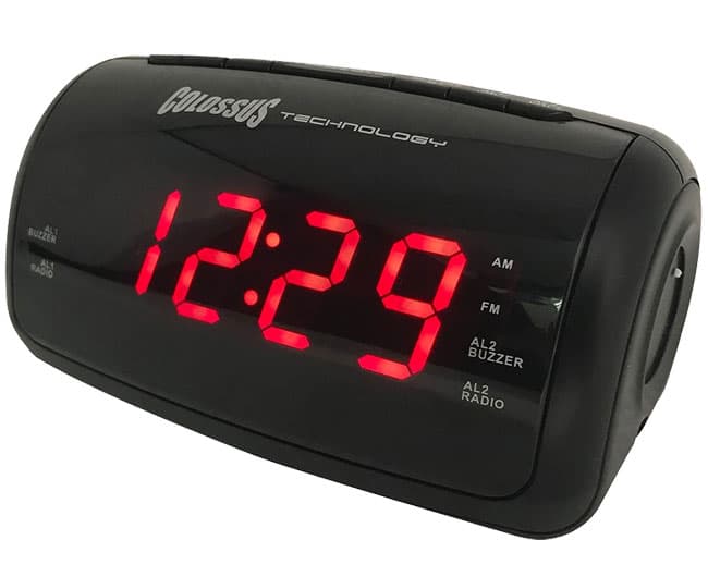 Colossus Radio budilnik sa dvojnim alarmom CSS-1855