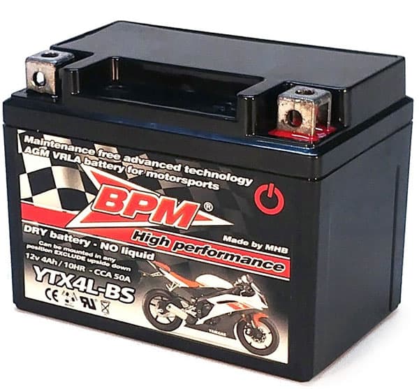 Akumulator za manje SUS motore BPM AGM VRLA YTX4L-BS 12V 4Ah