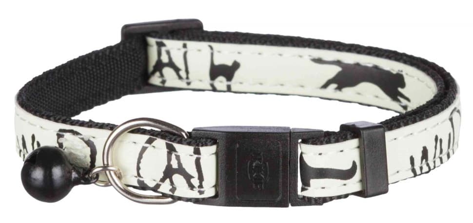 TRIXIE Ogrlica za mačke - fosforescentna - CRNO-BELA