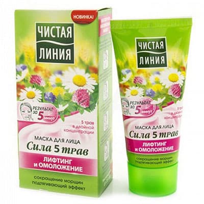 Maska za lice i vrat Moć 5 biljaka