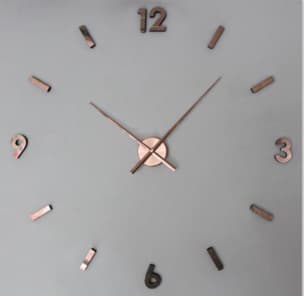 3D Veliki samolepljivi zidni sat T4325C