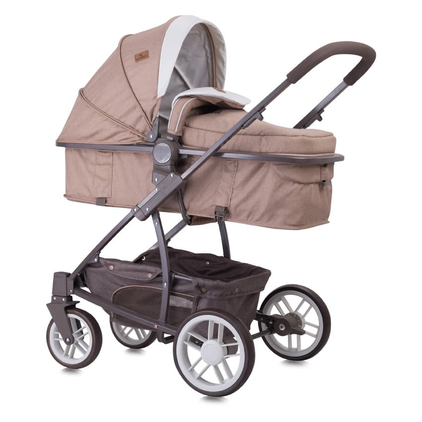LORELLI Kolica za bebe S500 SET Beige and Yellow Happy Family