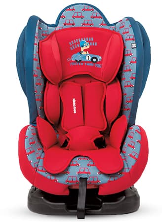 KIKKA BOO Autosedište BON VOYAGE + SPS 0-25kg Red Cars