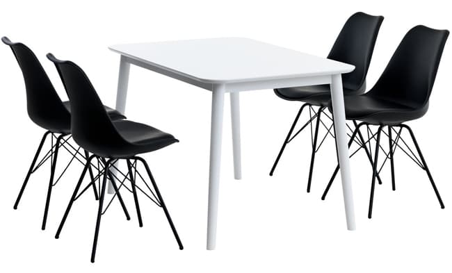 Trpezarijska garnitura BW Sto i četiri stolice