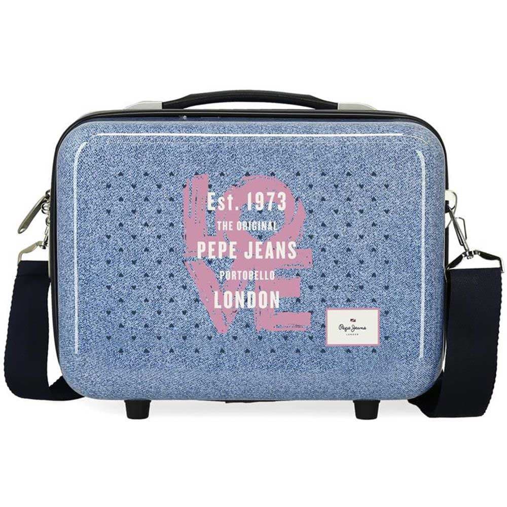 Tvrdi neseser kofer za šminku Pepe Jeans Noni Denim 68239