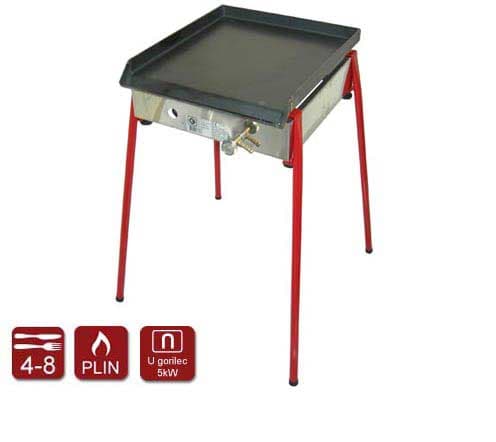 Plinski roštilj Gorenc Classic 40 sa gvozdenom pločom i nogarima