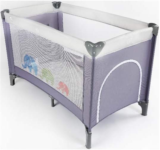 BBO Prenosivi krevetac 1 nivo 8056V siva