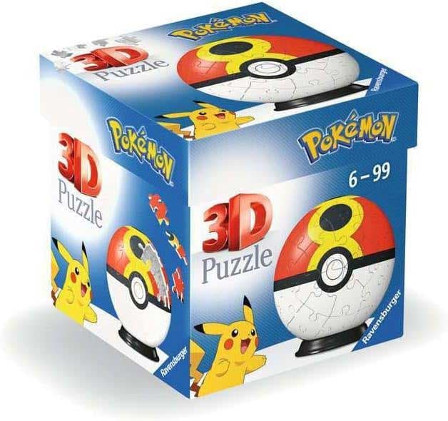 3D Puzzle slagalica Poke lopta Repeat Pokemon 54 dela Ravensburger 11628