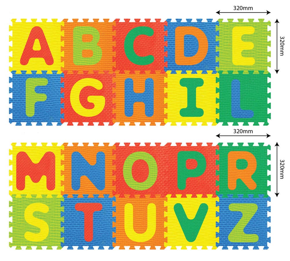 Podne puzzle Alfabet 20 komada 320x320mm