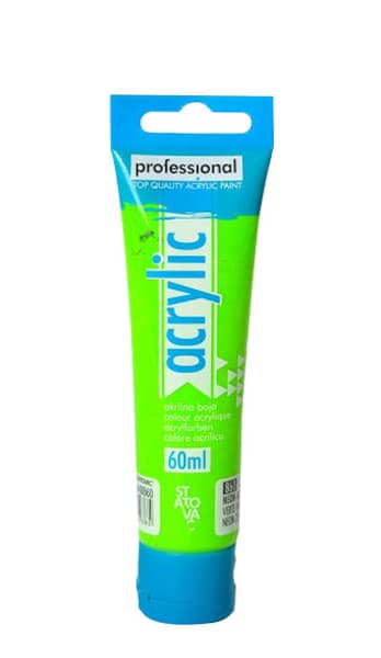 PROFESSIONAL Acrylic - Akrilna boja NEON ZELENA 60ml 640860