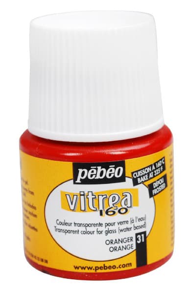 PEBEO Vitrea 160 Frosted Glass Paint - Boja za staklo 45ml NARANDŽASTA 664531