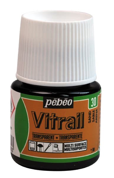 PEBEO Vitrail Stained Glass Effect Paint - Boja za staklo 45ml PESAK - Transparent 664416