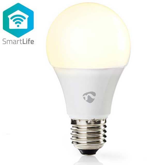 Smart Wi-Fi LED sijalica Toplo bela E27 9W Nedis WIFILW11WTE27