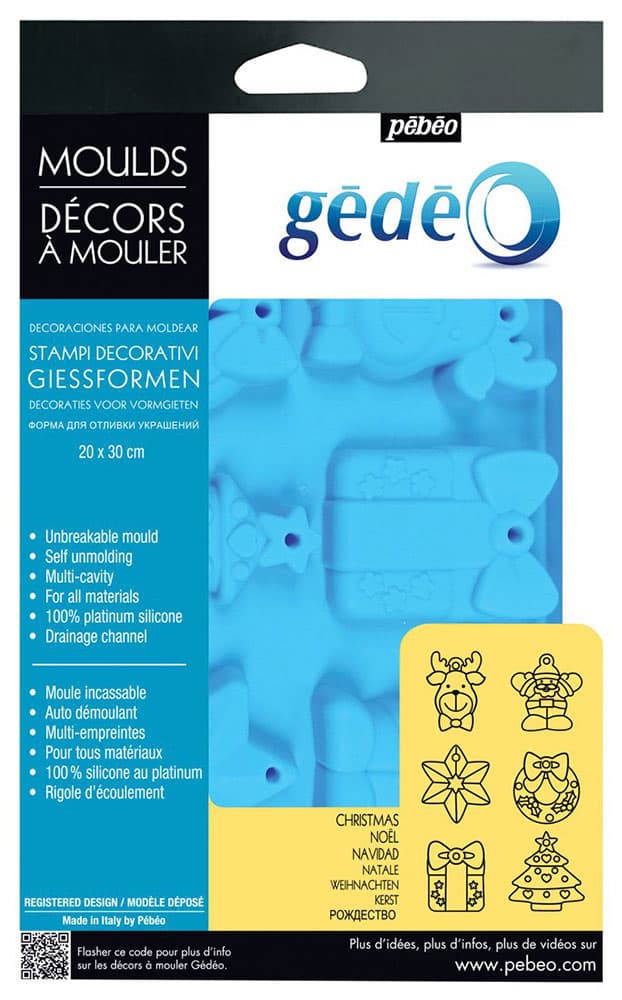 PEBEO Gedeo Mould Christmas - Kalup za livenje NOVA GODINA 30 x 20cm 667031