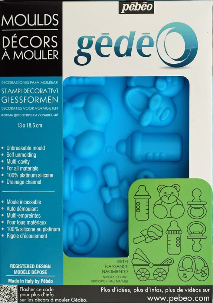 PEBEO Gedeo Mould Birth - Kalup za livenje BEBA 13 x 18.5cm 667022