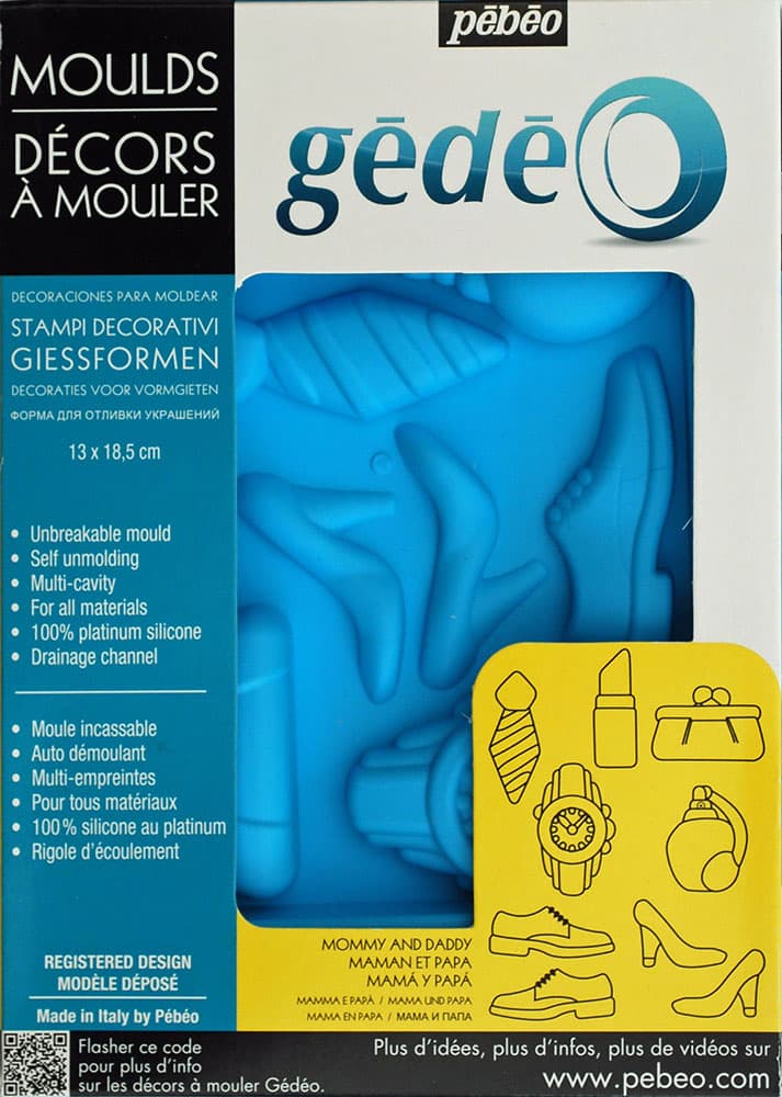 PEBEO Gedeo Mould Mommy and Daddy - Kalup za livenje MAMA I TATA 13 x 18.5cm 667021