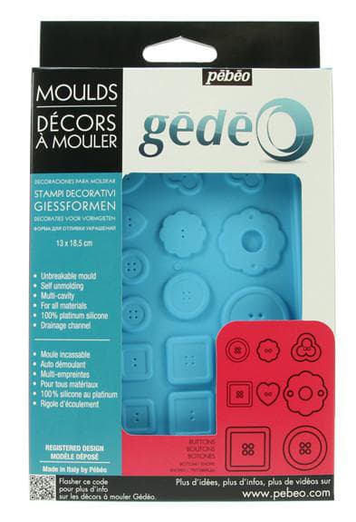 PEBEO Gedeo Mould Buttons - Kalup za livenje DUGMIĆI 13 x 18.5cm 667037