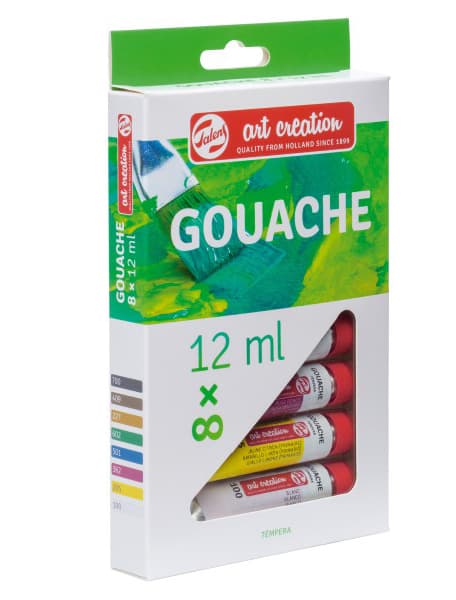 TALENS Art Creation Gouache Set - Gvaš set 8 x 12ml 699021