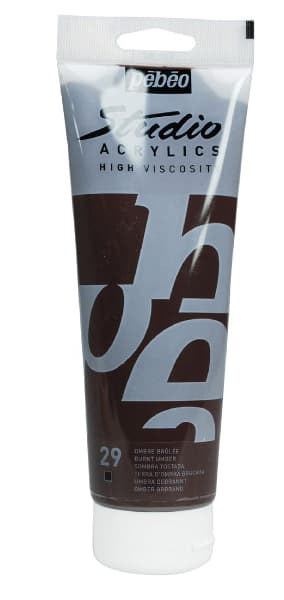 PEBEO Studio Acrylics High Viscosity - Akrilna boja - Burnt Umber 29 - 250ml 661229