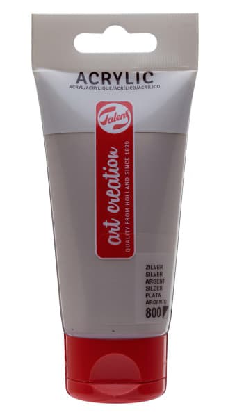 TALENS Art Creation Acrylic Colour Tube - Akrilna boja Silver 800 75ml 692800