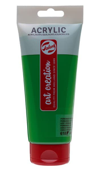 TALENS Art Creation Acrylic Colour Tube - Akrilna boja Permanent Green Light 618 200ml 693618