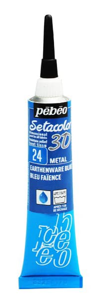 PEBEO Setacolor 3D - Metal Effect - Reljefna boja za tekstil China Blue 20ml 664661