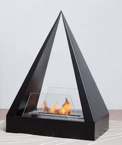 Podni piramida kamin na bioetanol