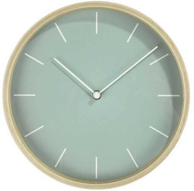 Zidni sat sa drvenim ramom 26 cm