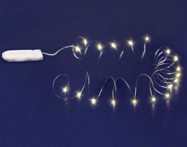 Dekorativne LED lampice na baterije 20 LED MLF20/WW