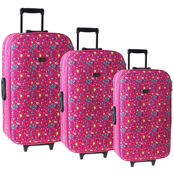 Komplet 3 kofera za putovanja Cairo Flamingo