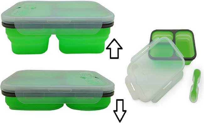 Silikonska posuda za hranu sa tri pregrade Camry CR 6698