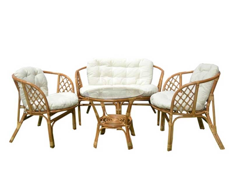 Baštenska garnitura Bahama Ratan Light Honey