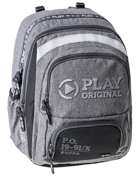 Play Školski ranac Nex - Melange, siva